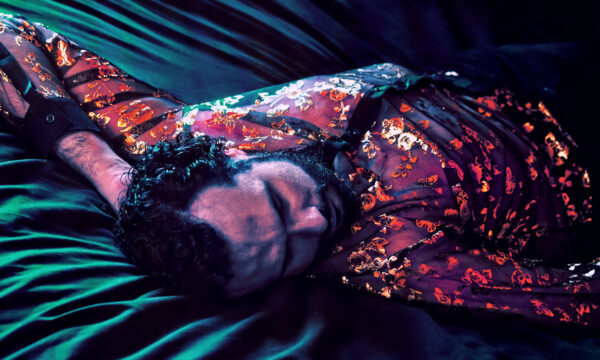Lying down